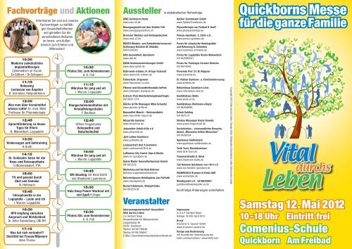 Quickborns Messe - Vital durchs Leben