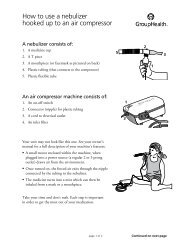 How to Use a Nebulizer with Air Compressor - Group Health ...