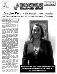 HOOFBEATS PAGE 1 - Rancho Pico Junior High School
