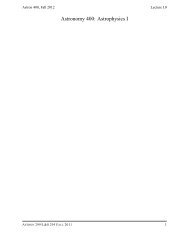 Lecture Notes - Center for Gravitation and Cosmology