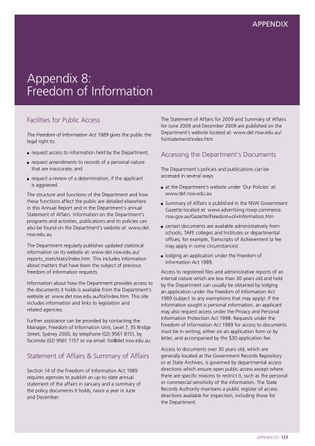 Appendices - Department of Education and Communities - NSW ...