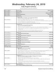 Wednesday Schedule - Biophysical Society