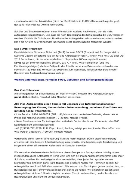 US Visum (pdf) - Riedenauer Education
