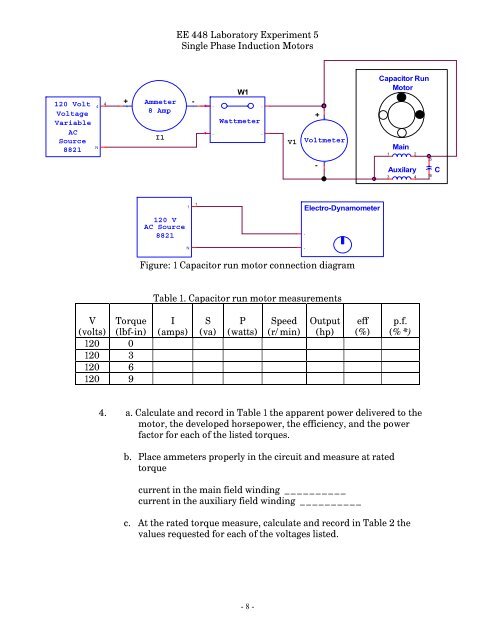 Lab Experiment No. 5: Single-Phase Motors