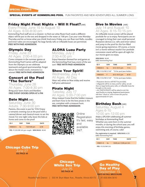 CONCERT AT THE POOL JUNE 28 SEE PAGE 7 4 WAYS TO ...