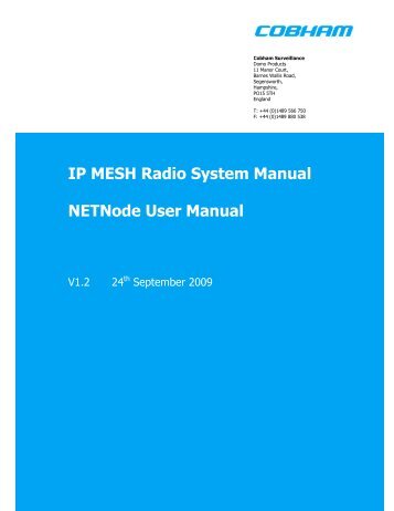 "NETNode User Manual 1V2"...