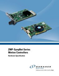 ZMP-SynqNet Series Motion Controllers