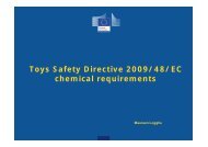 Toys Safety Directive 2009/48/EC chemical requirements