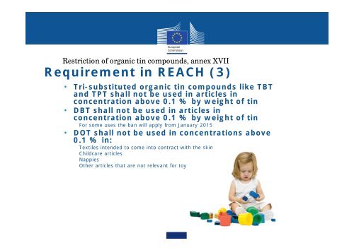 Toys Safety Directive 2009/48/EC chemical requirements