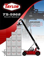 information about Taylor's New TS-9968 - Taylor Machine Works