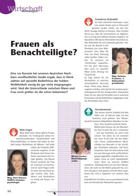 Frauen als Benachteiligte?