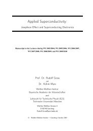 Applied Superconductivity - Walther MeiÃƒÂŸner Institut - Bayerische ...