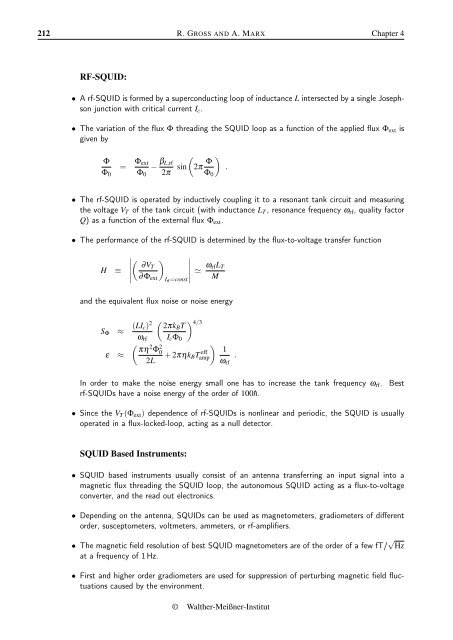 Applied Superconductivity - Walther MeiÃƒÂŸner Institut - Bayerische ...