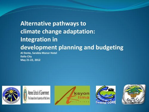 Integration in development planning and budgeting - Regional ...