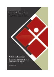 PeakCare - Wegener, Lindsay - Queensland Child Protection ...
