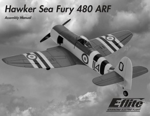 Hawker Sea Fury 480 Manual - E-flite