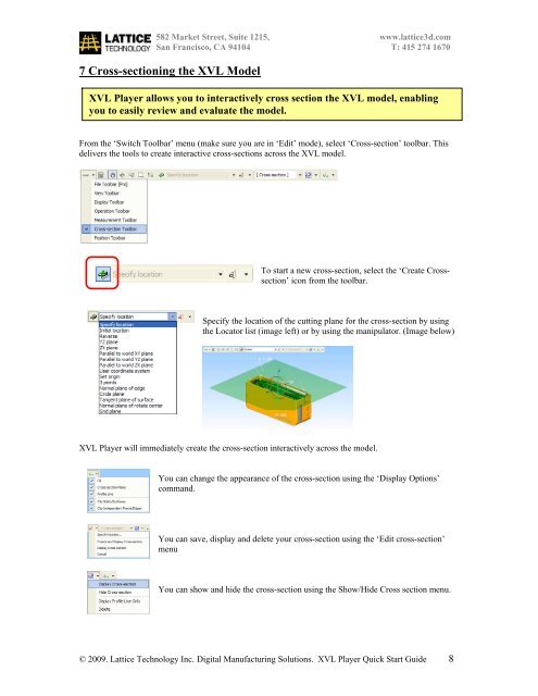 XVL Player_QStart_guide_june_09.pdf - Lattice Technology