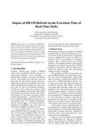 Impact of DRAM Refresh on the Execution Time of Real Time Tasks