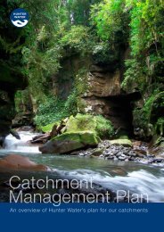 Catchment Management Plan Overview - Hunter Water