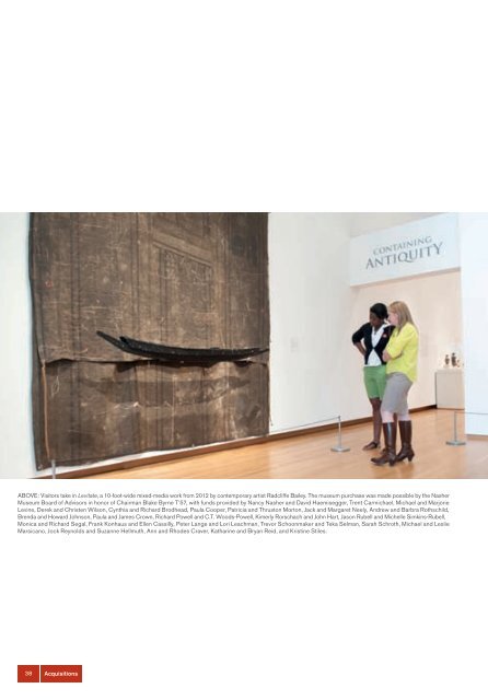 2012 Annual Report - Nasher Museum of Art - Duke University