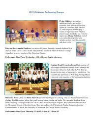 Children's Performing Groups - American Orff-Schulwerk Association