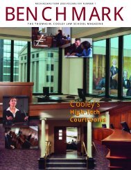 Cooley's High Tech Courtrooms - Thomas M. Cooley Law School