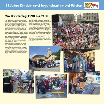 11 Jahre Kinder- und Jugendparlament Witten