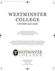 catalog 07-08 edited:05-06 catalog.qxd - Westminster College