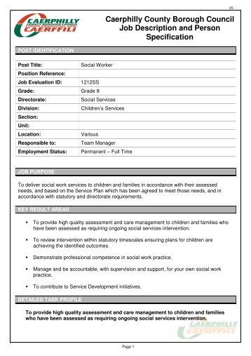 Job description and person specification (PDF 167kb)