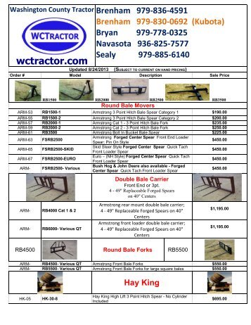 Bale Trailers and Movers - WCTractor