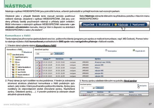 PÅÃ­ruÄka pro pokroÄilejÅ¡Ã­ uÅ¾ivatele - WebdispeÄink