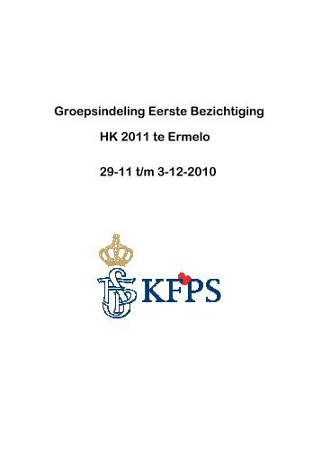 Dagindeling op vader HK2011 cat - Friesenpferde Verband CH