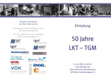 50 Jahre LKT – TGM - staatliche versuchsanstalt –tgm