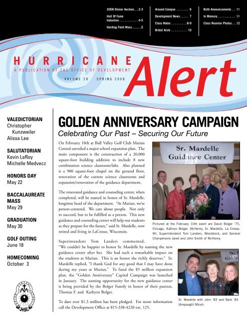 golden anniversary campaign - Marian Central Catholic High School