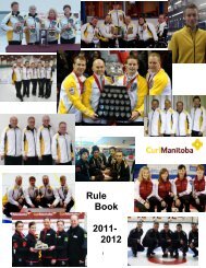 CurlManitoba Rulebook - Manitoba Curling Association