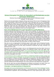 Grünes Chlorophyll John Switzer - WiGeNa