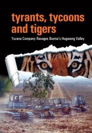 tyrants, tycoons and tigers - Burma Partnership