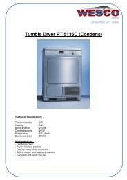 Tumble Dryer PT 5135C (Condens) - WESCO-Navy