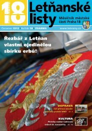 ÅezbÃ¡Å z LetÅan vlastnÃ­ ojedinÄlou sbÃ­rku erbÅ¯! - LetÅanskÃ© listy