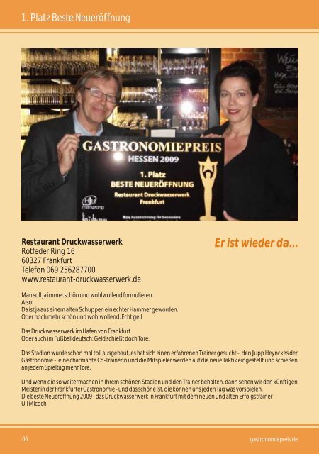 GALA - Gastronomiepreis