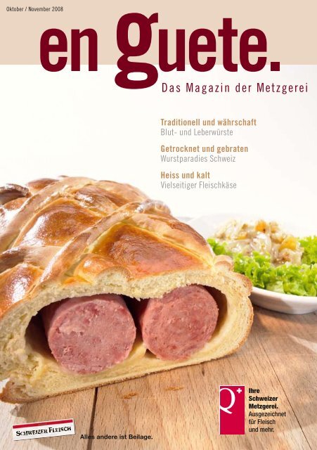 Herbstzeit – Zeit der «Metzgete - Schweizer Fleisch-Fachverband SFF