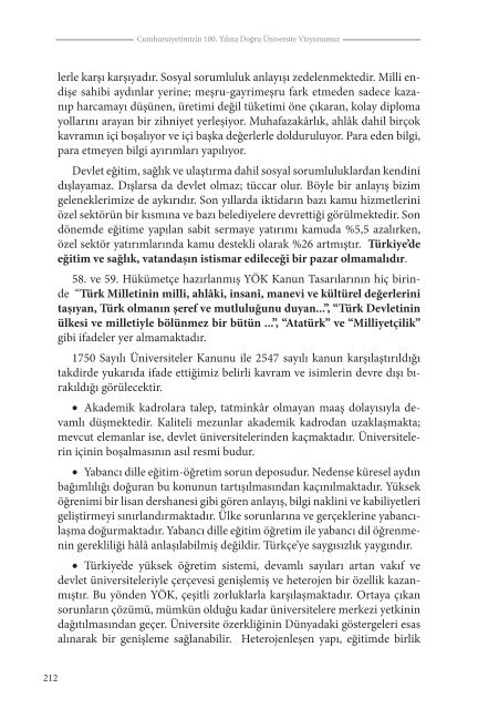 Cumhuriyetimizin 100. YÄ±lÄ±na DoÄru Ãniversite ... - TÃ¼rk EÄitim-Sen