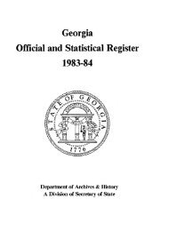 Georgia Official and Statistical Register 1983-84 - the Digital Library ...