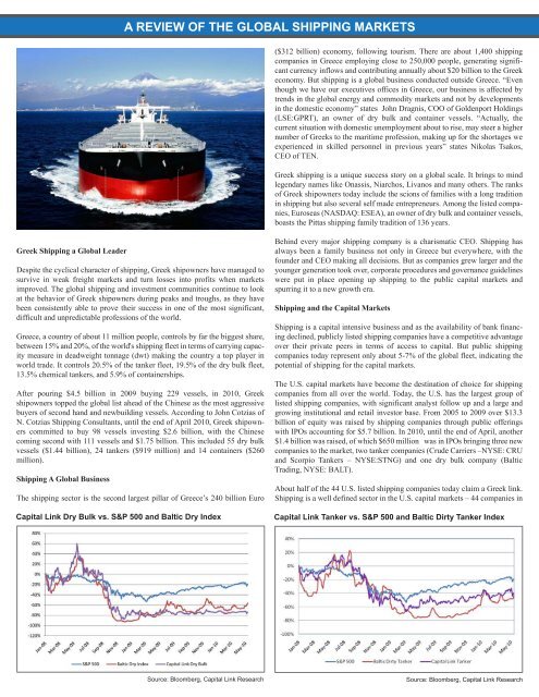 Capital Link Shipping Forum Analyst & Investor Day