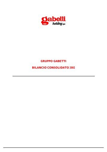 bilancio consolidato - Gabetti property solutions