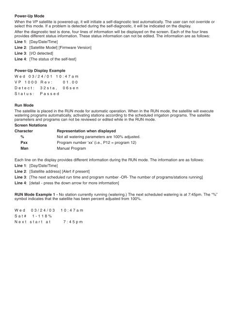 TORO Network VP Satellite User Guide - Reinders.com