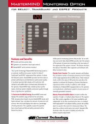 MasterMIND Monitoring Option - Power & Systems Innovations