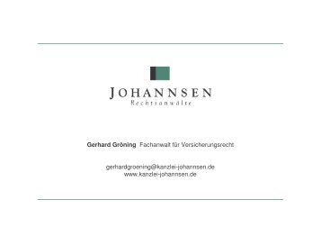 Urteile zur UV 2013 [SchreibgeschÃ¼tzt] - Kanzlei Johannsen