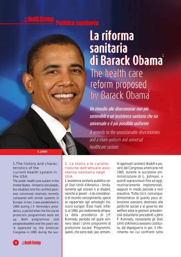 la riforma sanitaria di barack obama