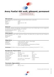 Avery FasCal 400 weiß, glänzend, permanent